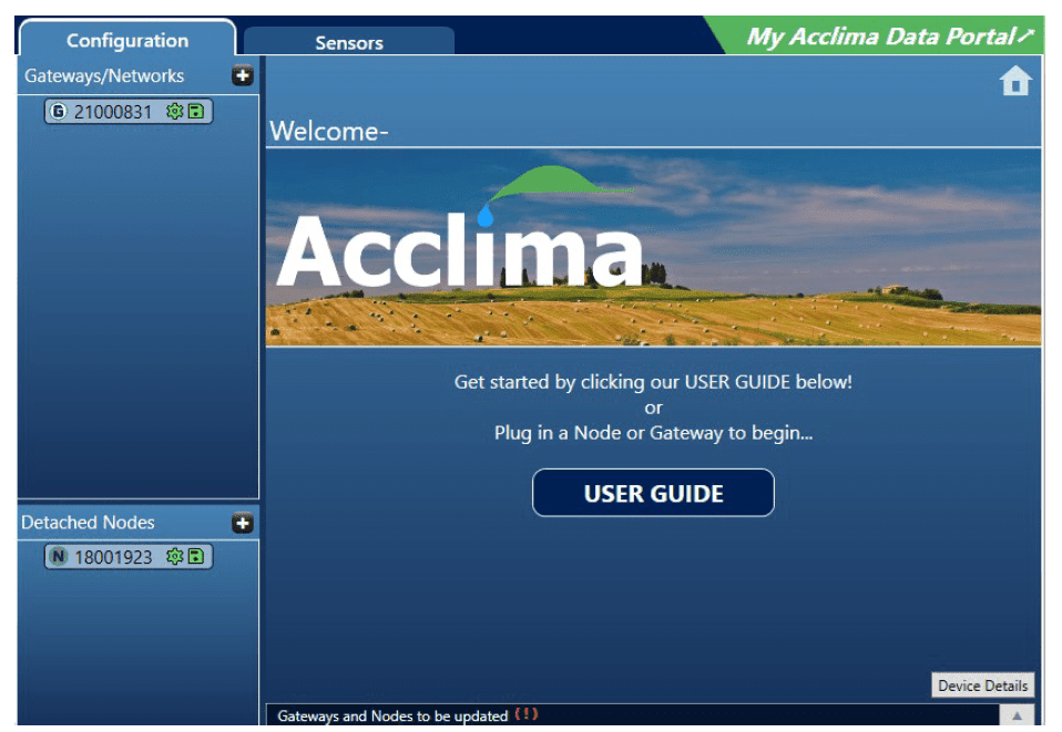 Configuration - Acclima