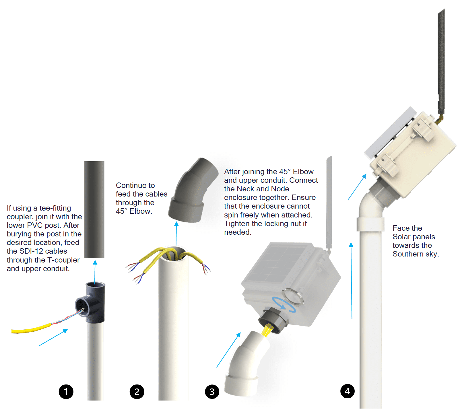 How to Attach Node and Cables to the Mast - Acclima