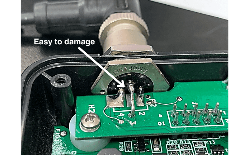 M-12 Connector Easy to Damage