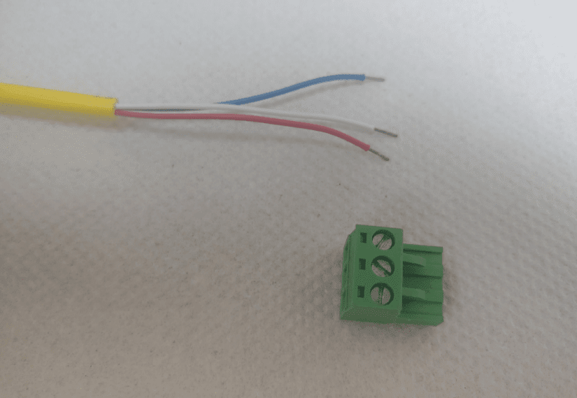 Red, White, and Blue Wires