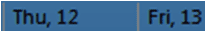 Acclima Time Bar