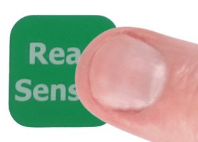 Finger Pushing Acclima Soil Moisture Reader "Read Sensor Button"