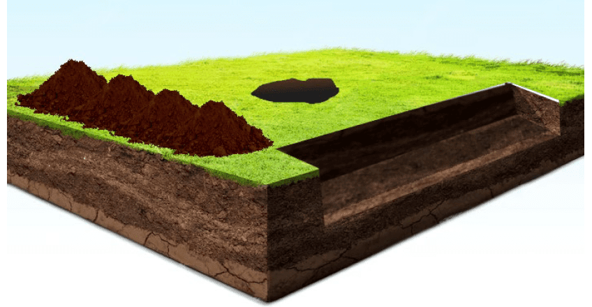 Hole with More Dirt by It - Acclima