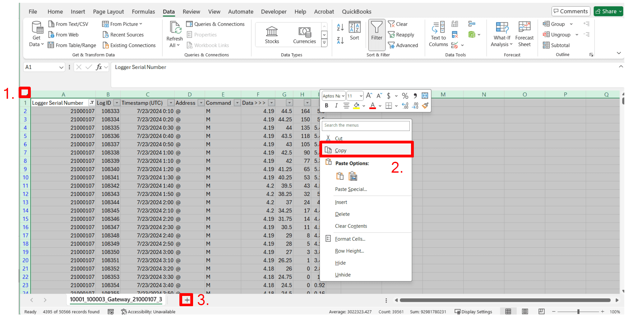 Paste Function - Acclima